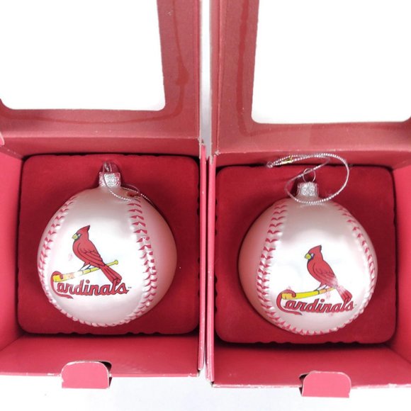 Lot of 2 St. Louis Cardinals MLB Baseball Scottish Christmas 2005 Ornaments - Picture 1 of 11